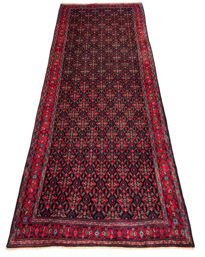 Rare Kurdish Takpood Galleria-Runner 386x145cm | Rug# 1911