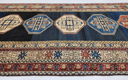 Antique Caucasian Geometric Runner 320x125 cm | Rug# 19762