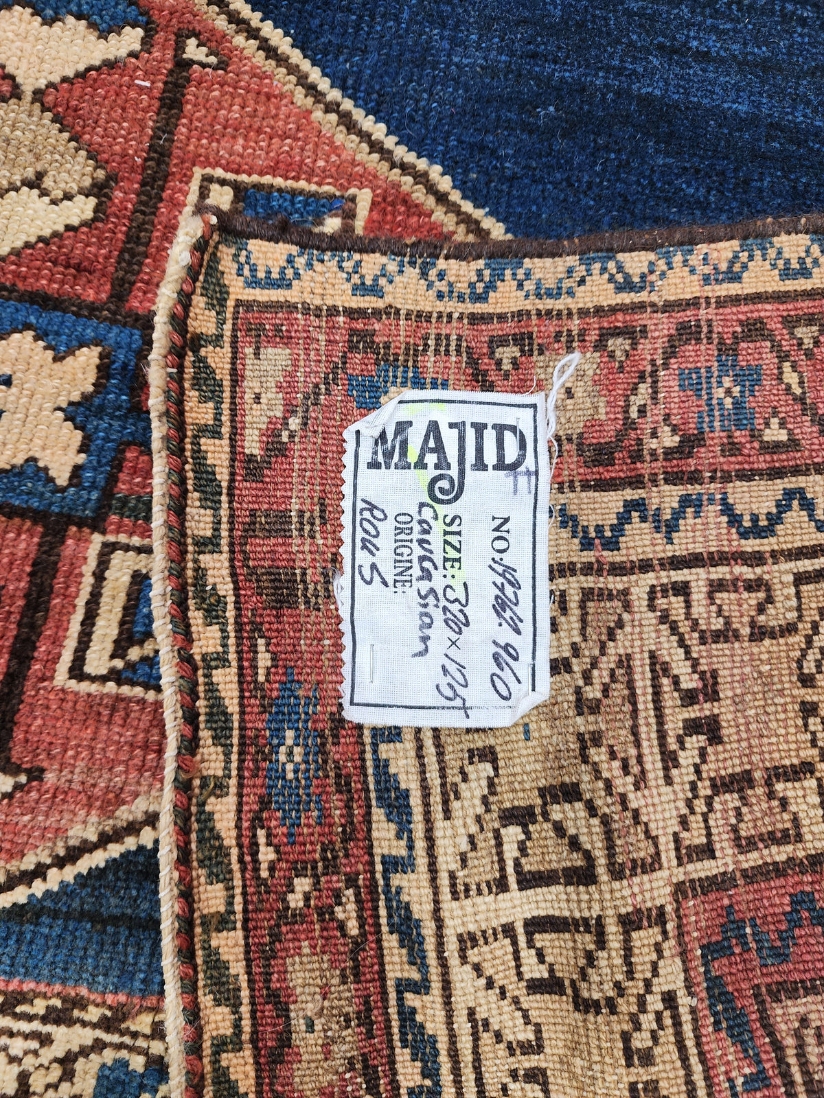 Antique Caucasian Geometric Runner 320x125 cm | Rug# 19762