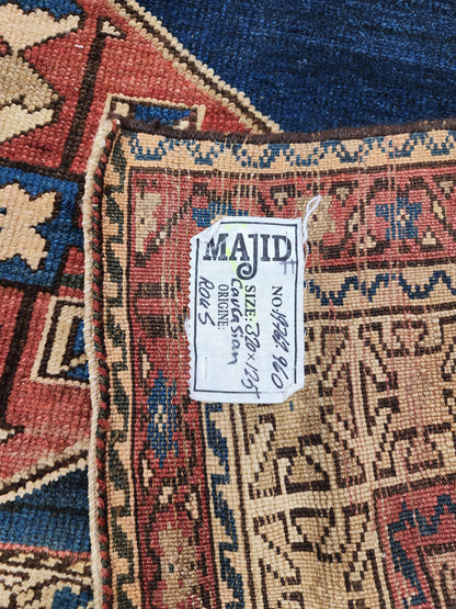 Antique Caucasian Geometric Runner 320x125 cm | Rug# 19762