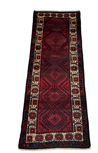 Antique Luri Olad, nomadic Galleria rug, used to cover beddings 310x125 cm | Rug# 20030