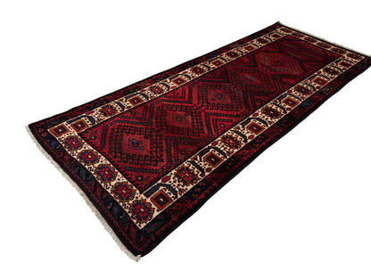 Antique Luri Olad, nomadic Galleria rug, used to cover beddings 310x125 cm | Rug# 20030
