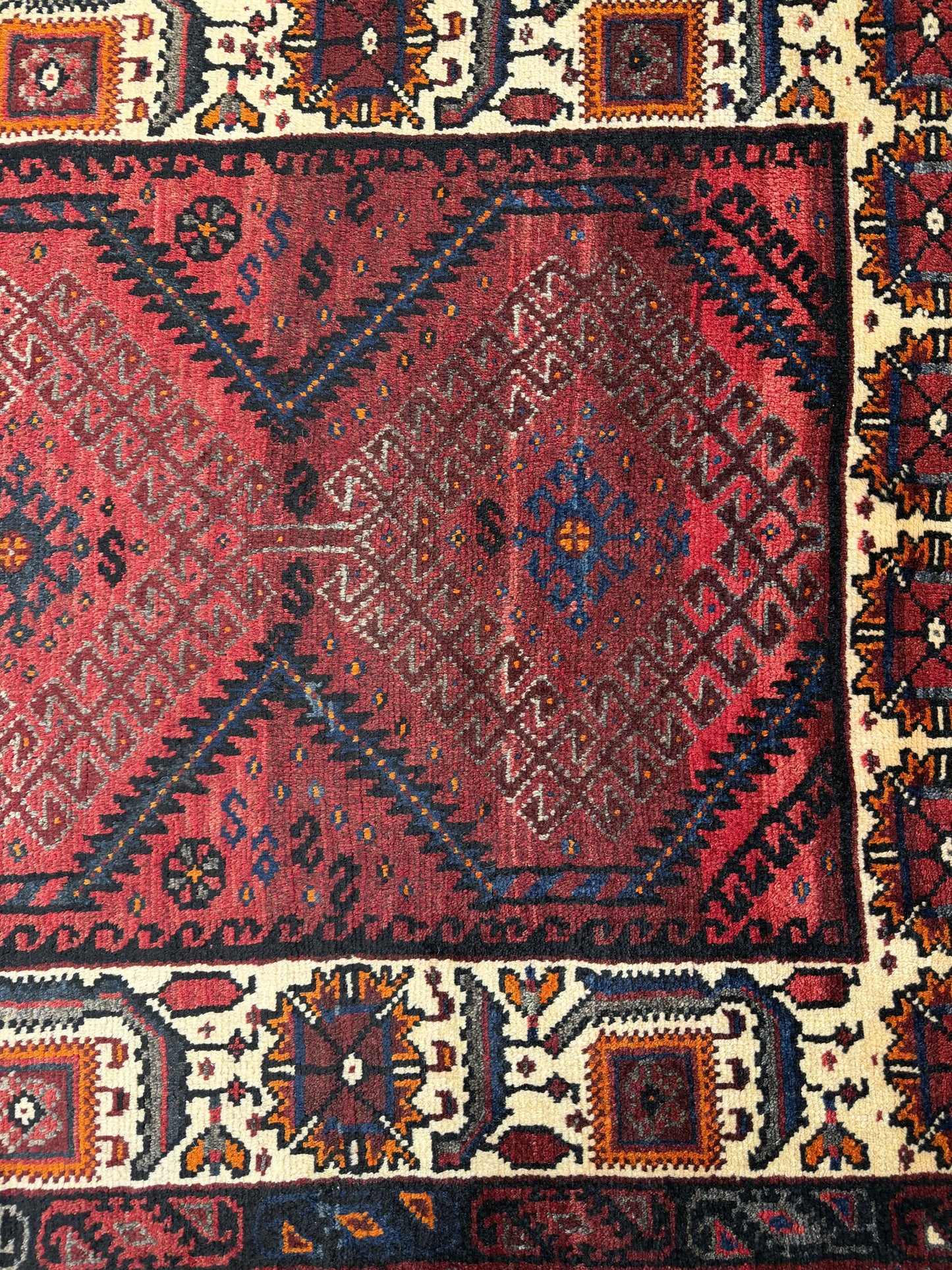 Antique Luri Olad, nomadic Galleria rug, used to cover beddings 310x125 cm | Rug# 20030