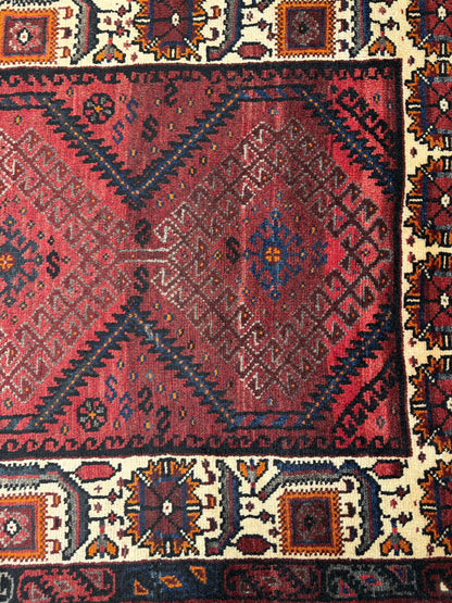 Antique Luri Olad, nomadic Galleria rug, used to cover beddings 310x125 cm | Rug# 20030