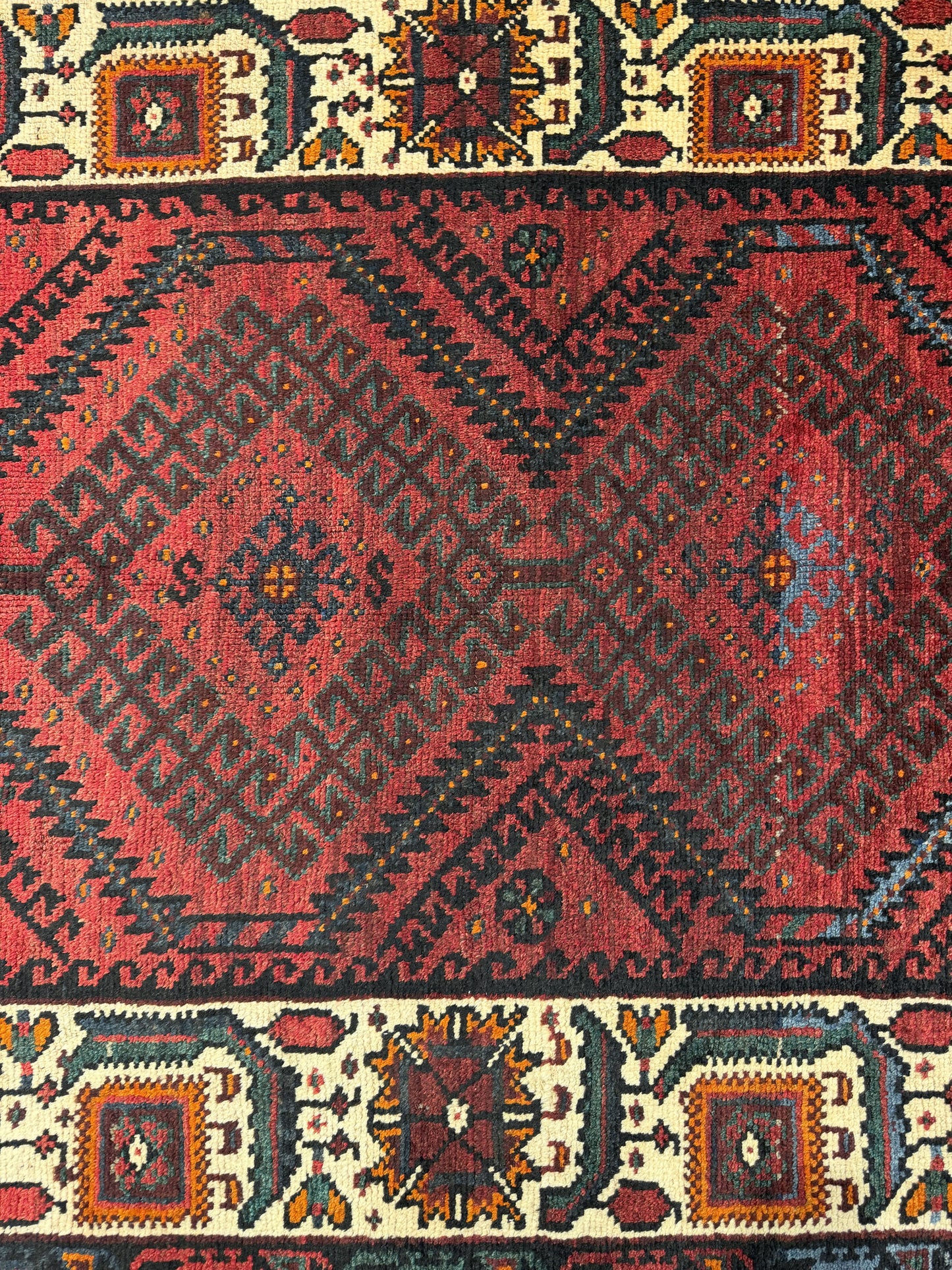 Antique Luri Olad, nomadic Galleria rug, used to cover beddings 310x125 cm | Rug# 20030