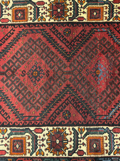Antique Luri Olad, nomadic Galleria rug, used to cover beddings 310x125 cm | Rug# 20030