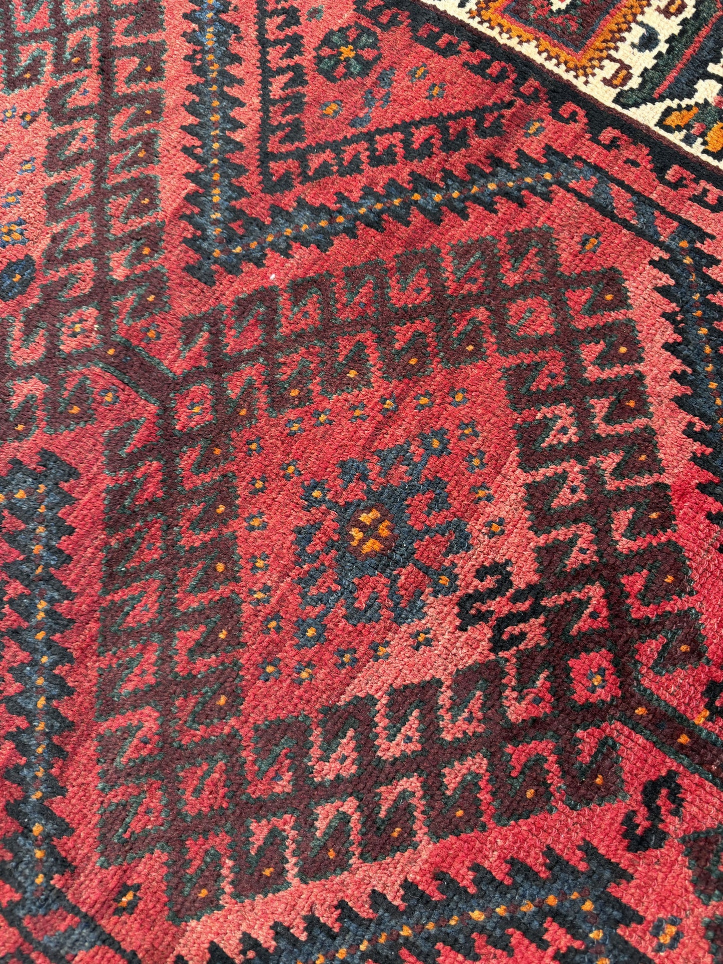 Antique Luri Olad, nomadic Galleria rug, used to cover beddings 310x125 cm | Rug# 20030
