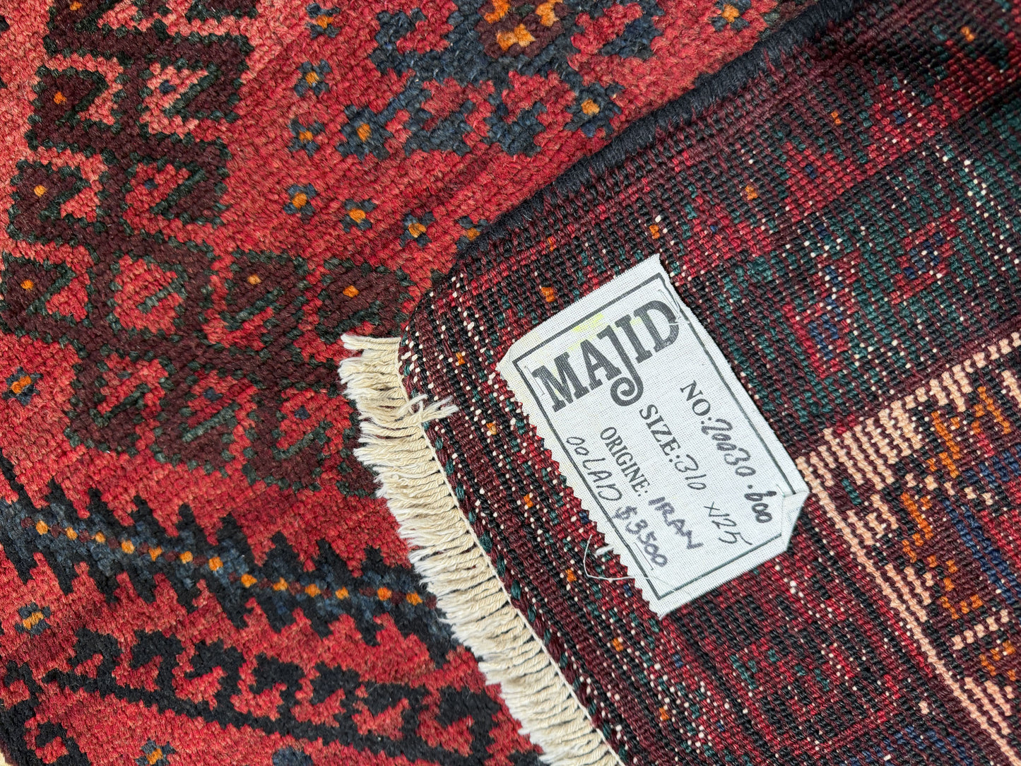 Antique Luri Olad, nomadic Galleria rug, used to cover beddings 310x125 cm | Rug# 20030