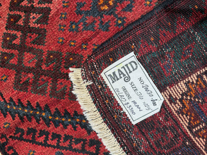 Antique Luri Olad, nomadic Galleria rug, used to cover beddings 310x125 cm | Rug# 20030