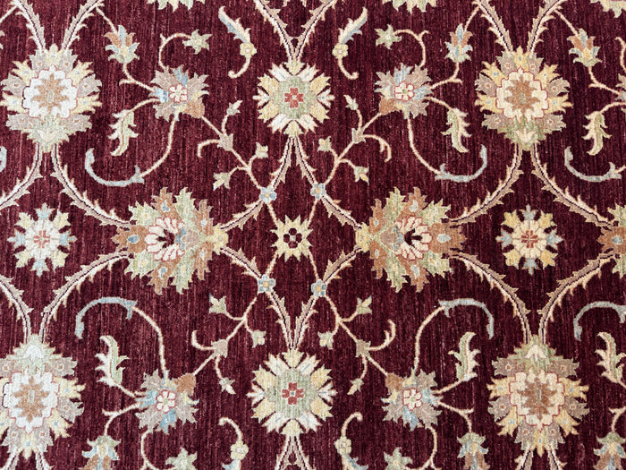 Afghan Turkaman weave, 18th Ziegler design 296×243 cm | Rug# 22140