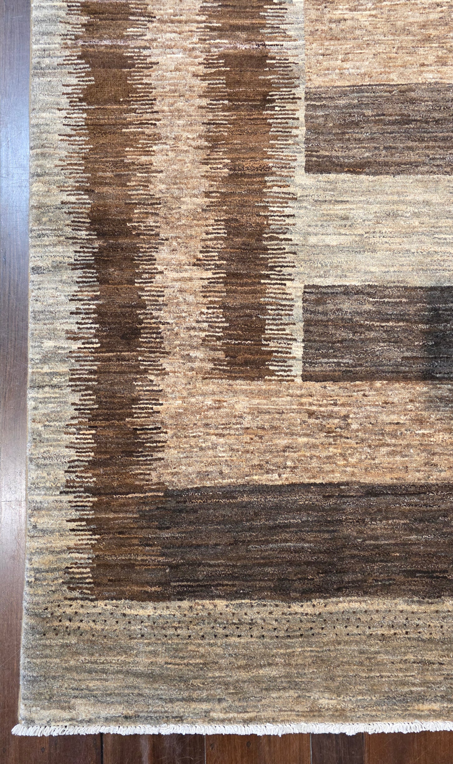 Turkaman-weave Afghan Modern-Gabbeh 233x180cm | Rug# 22580