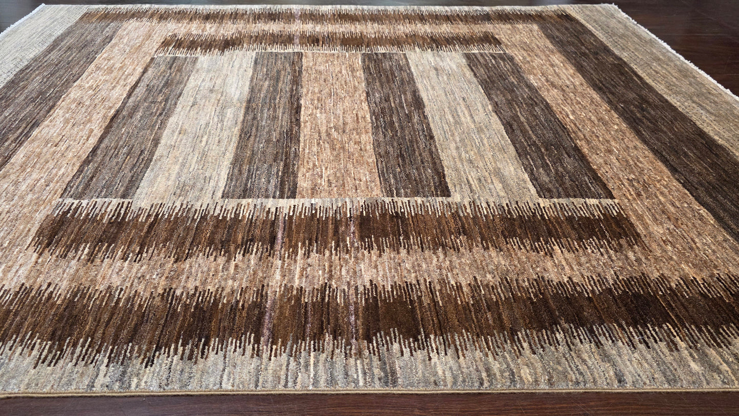 Turkaman-weave Afghan Modern-Gabbeh 233x180cm | Rug# 22580