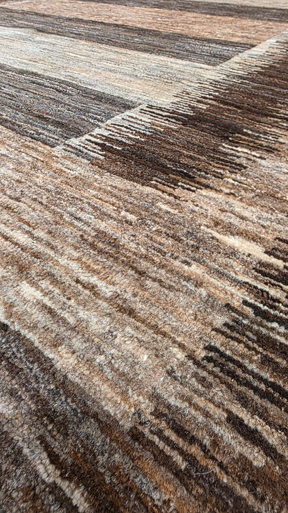 Turkaman-weave Afghan Modern-Gabbeh 233x180cm | Rug# 22580