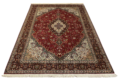 Superfine Kashmir Silk Ghalicheh 216x154cm | Rug# 23182