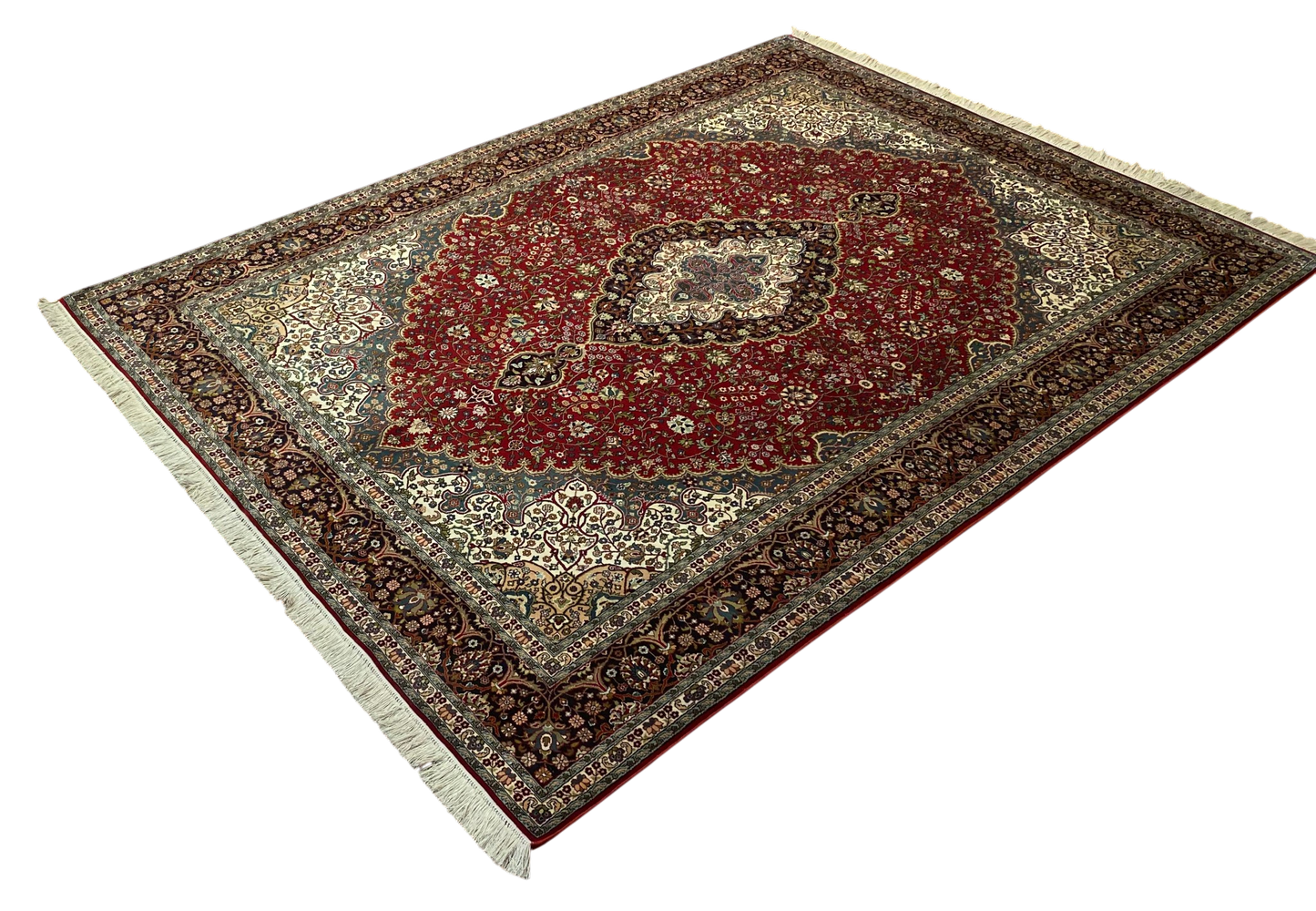 Superfine Kashmir Silk Ghalicheh 216x154cm | Rug# 23182