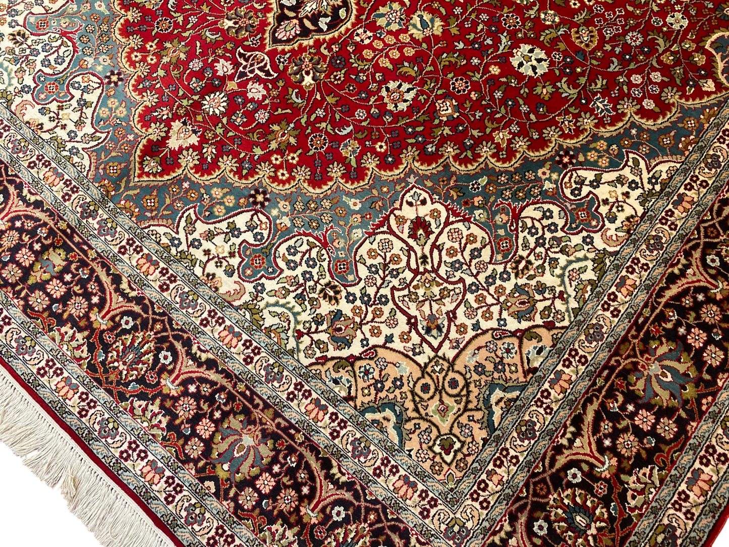 Superfine Kashmir Silk Ghalicheh 216x154cm | Rug# 23182