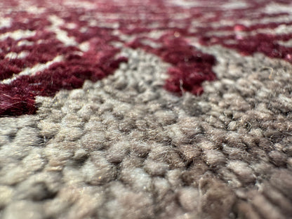 Hand knotted  Damask design Agra rug 267×178 cm | Rug# 23314