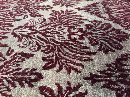 Hand knotted  Damask design Agra rug 267×178 cm | Rug# 23314