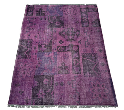 Distressed and overdyed modern rug, 305x241cm | Rug# 23705