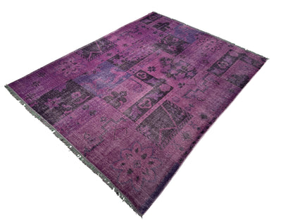 Distressed and overdyed modern rug, 305x241cm | Rug# 23705