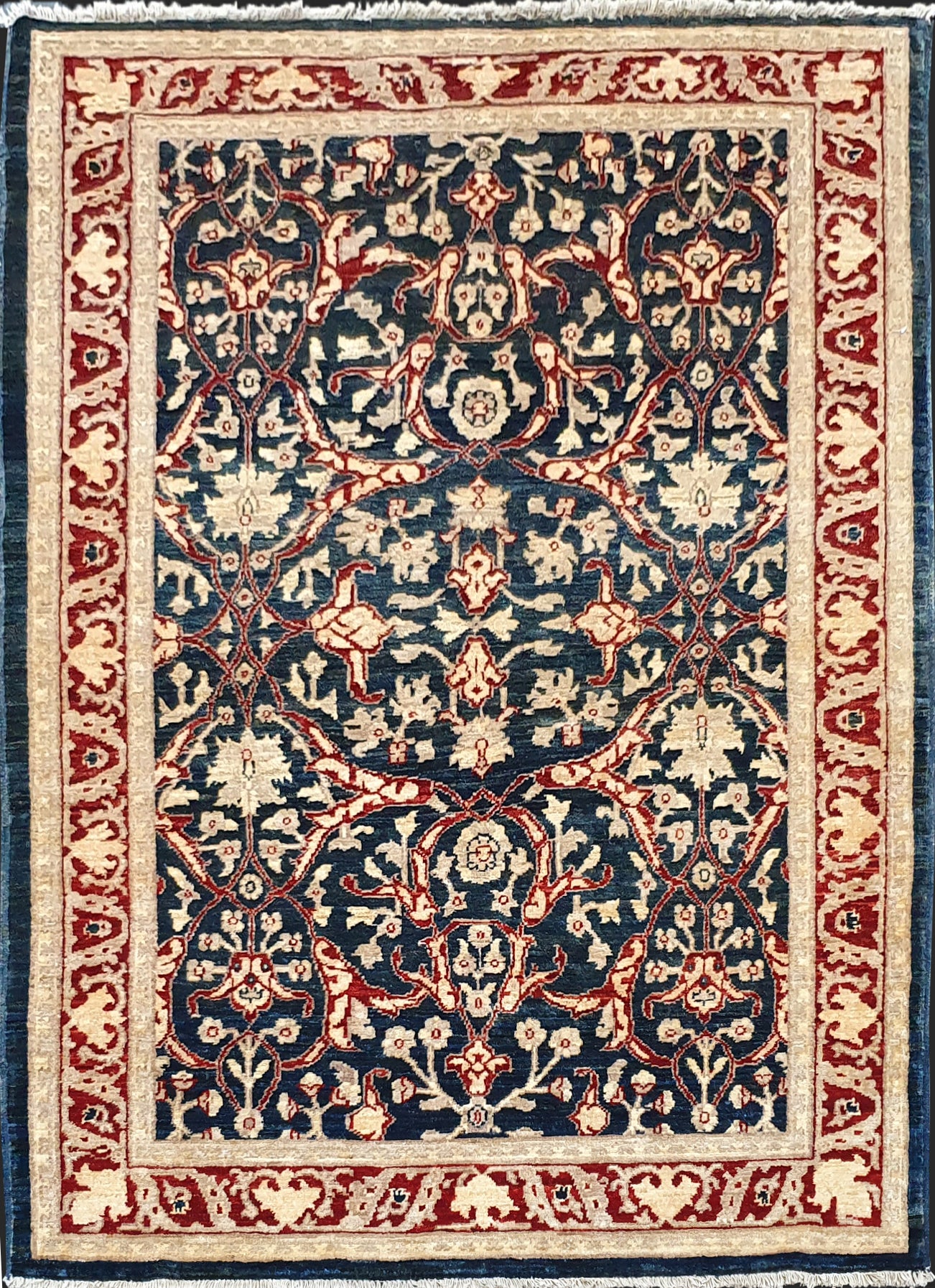 Afghan Turkman Weave Rug – Bijar Design  183x121cm | Rug#2381A