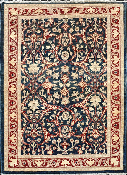 Afghan Turkman Weave Rug – Bijar Design  183x121cm | Rug#2381A