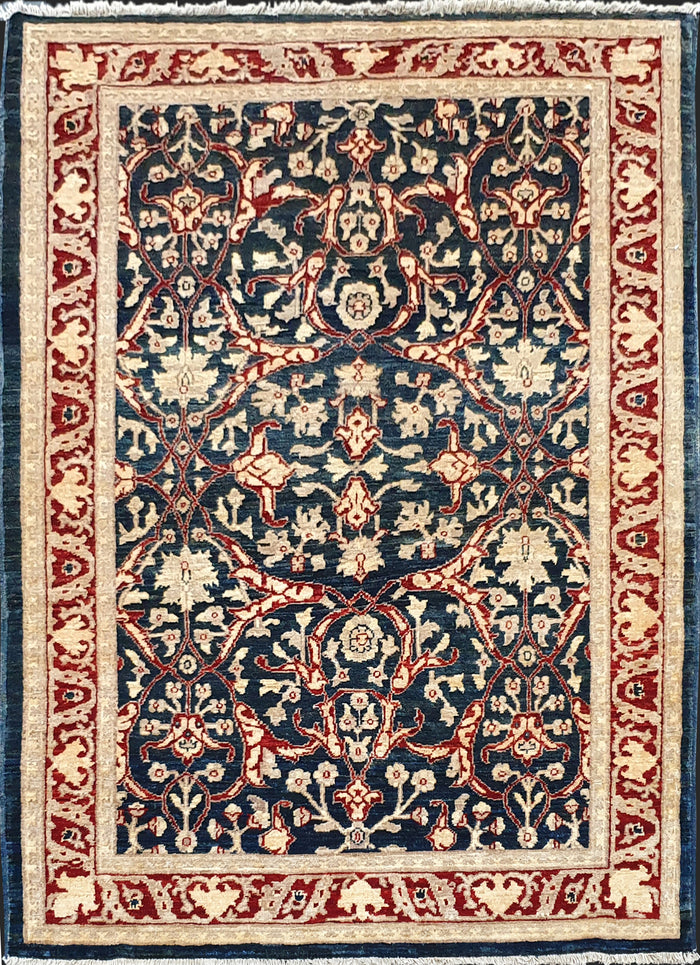 Afghan Turkman Weave Rug – Bijar Design  183x121cm | Rug#2381A