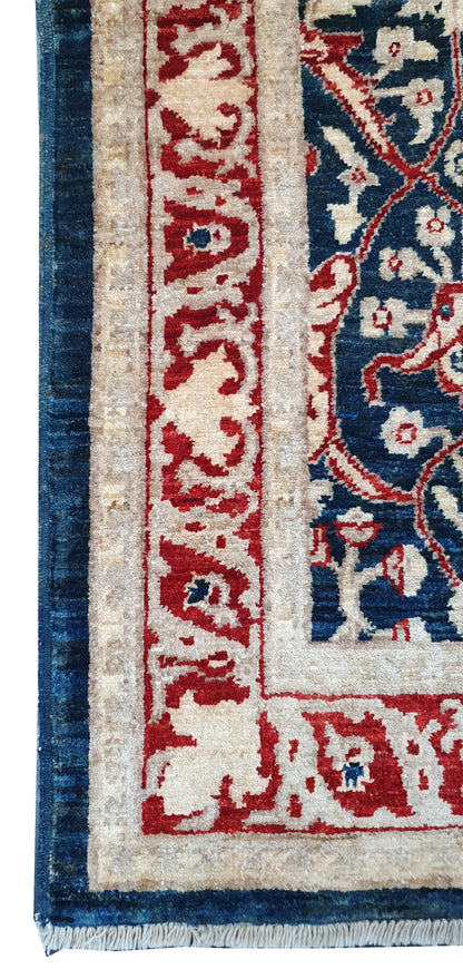 Afghan Turkman Weave Rug – Bijar Design  183x121cm | Rug#2381A