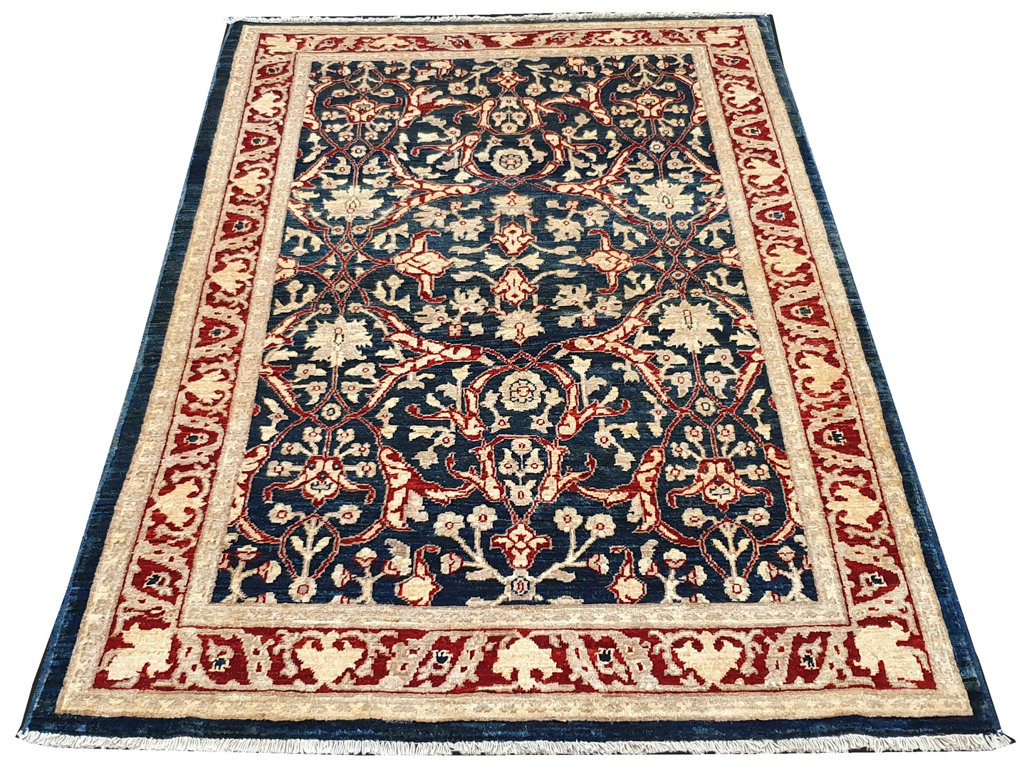 Afghan Turkman Weave Rug – Bijar Design  183x121cm | Rug#2381A