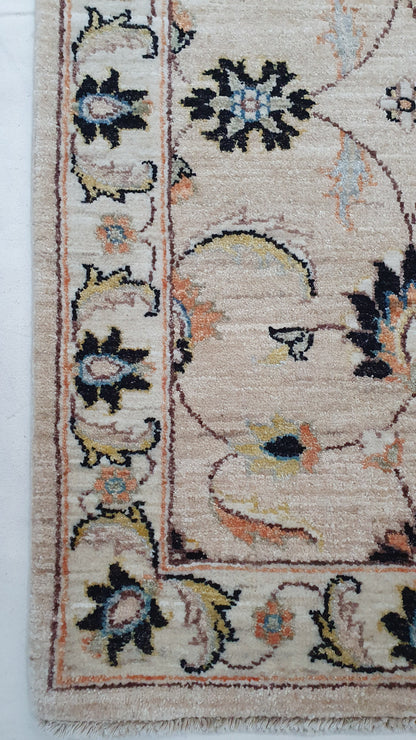 Afghan Chobi 19th-c Sultanabad design, 379x72cm | Rug# 24170