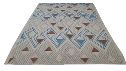 Modern flatweave Turkish Kilim, 285x216 cm  | Rug# 24694