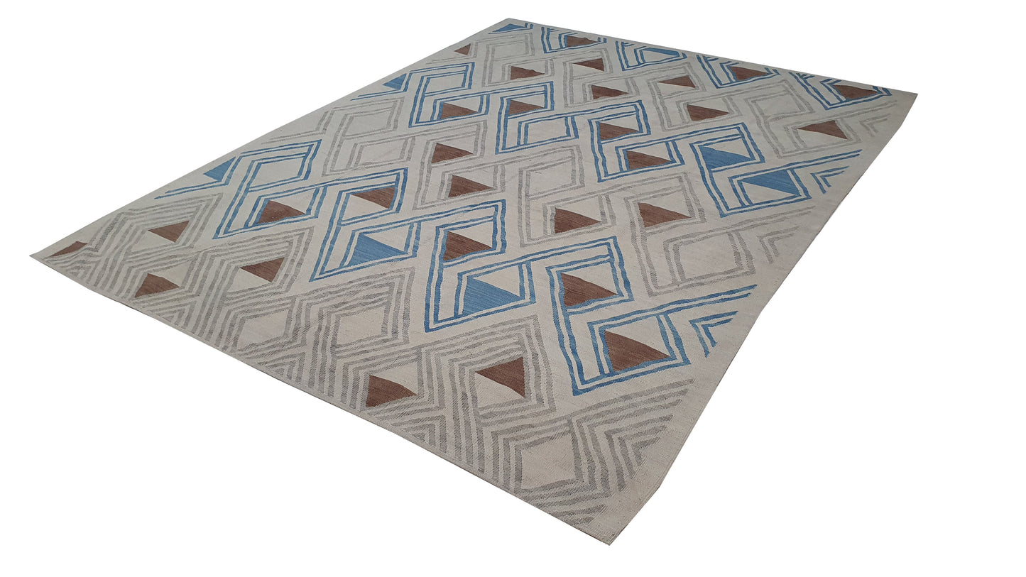 Modern flatweave Turkish Kilim, 285x216 cm  | Rug# 24694