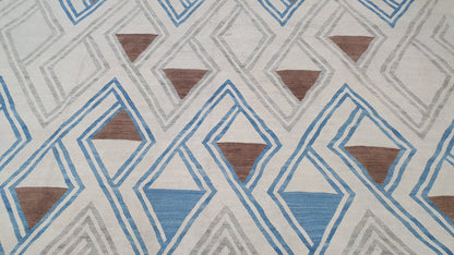 Modern flatweave Turkish Kilim, 285x216 cm  | Rug# 24694