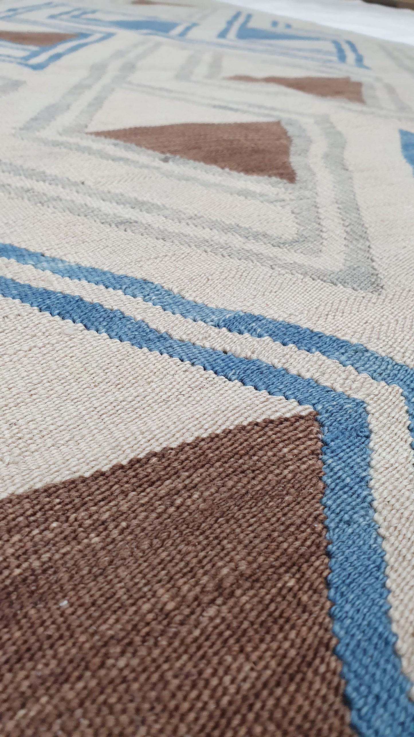 Modern flatweave Turkish Kilim, 285x216 cm  | Rug# 24694