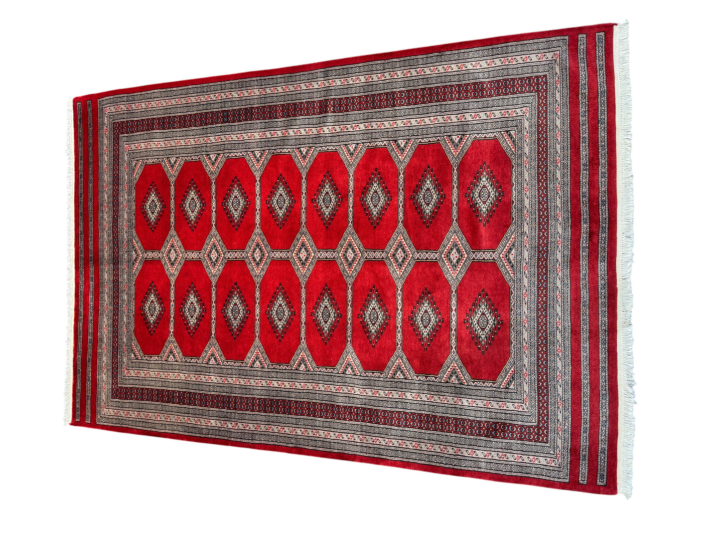 Pakistani Turkaman Bokhara 249x168cm | Rug# 24828