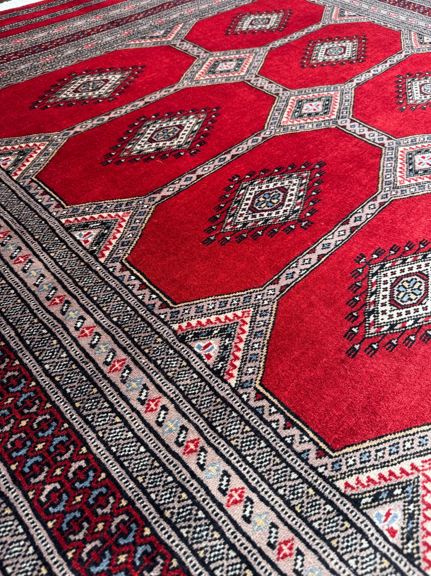 Pakistani Turkaman Bokhara 249x168cm | Rug# 24828