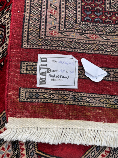 Pakistani Turkaman Bokhara 249x168cm | Rug# 24828