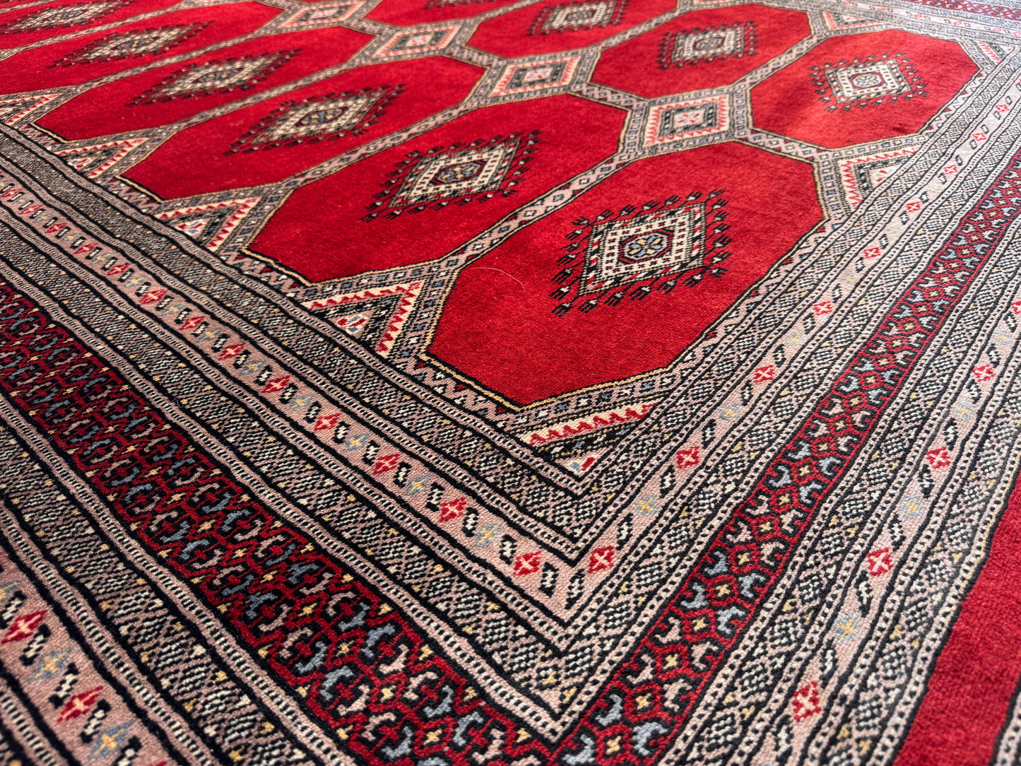 Pakistani Turkaman Bokhara 249x168cm | Rug# 24828