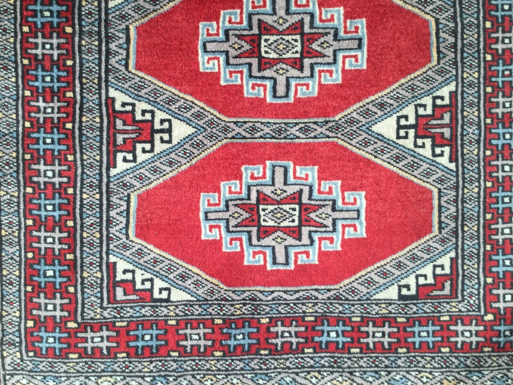 Hand-Knotted Pak Bokhara Rug 112x60cm | Rug# 24872