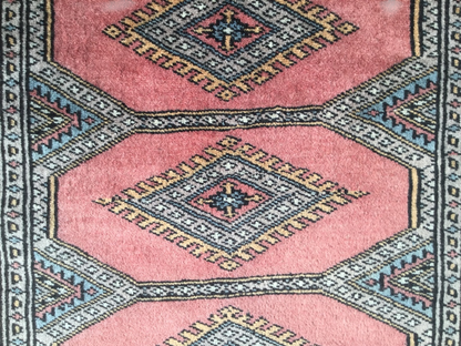 Hand-Knotted Pak Bokhara Rug 117x62cm | Rug# 24874