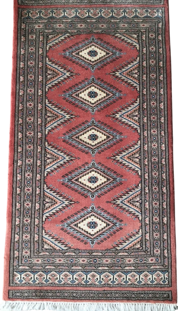 Hand-Knotted Pak Bokhara Rug 123x65cm | Rug# 24876