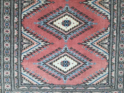 Hand-Knotted Pak Bokhara Rug 123x65cm | Rug# 24876