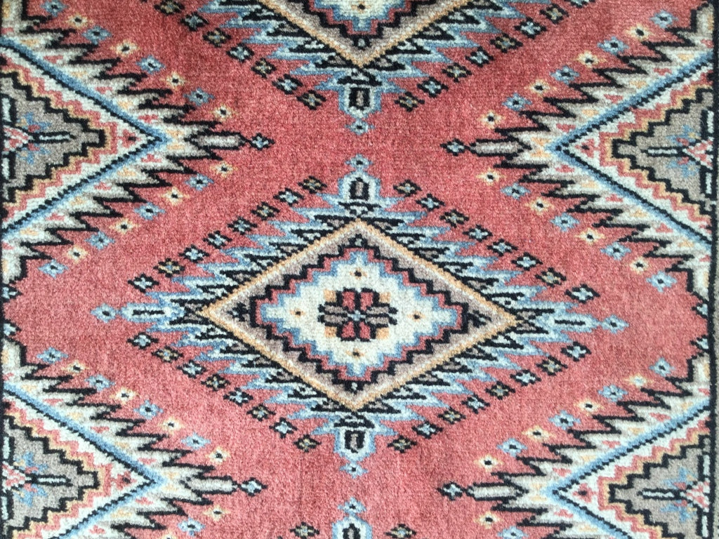 Hand-Knotted Pak Bokhara Rug 122x62cm | Rug# 24878