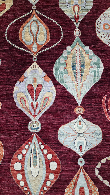 Afghan Turkaman Designer Rug 287x247cm | Rug# 24931
