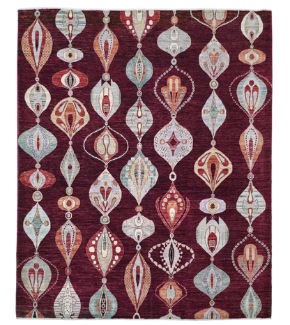Afghan Turkaman Designer Rug 287x247cm | Rug# 24931