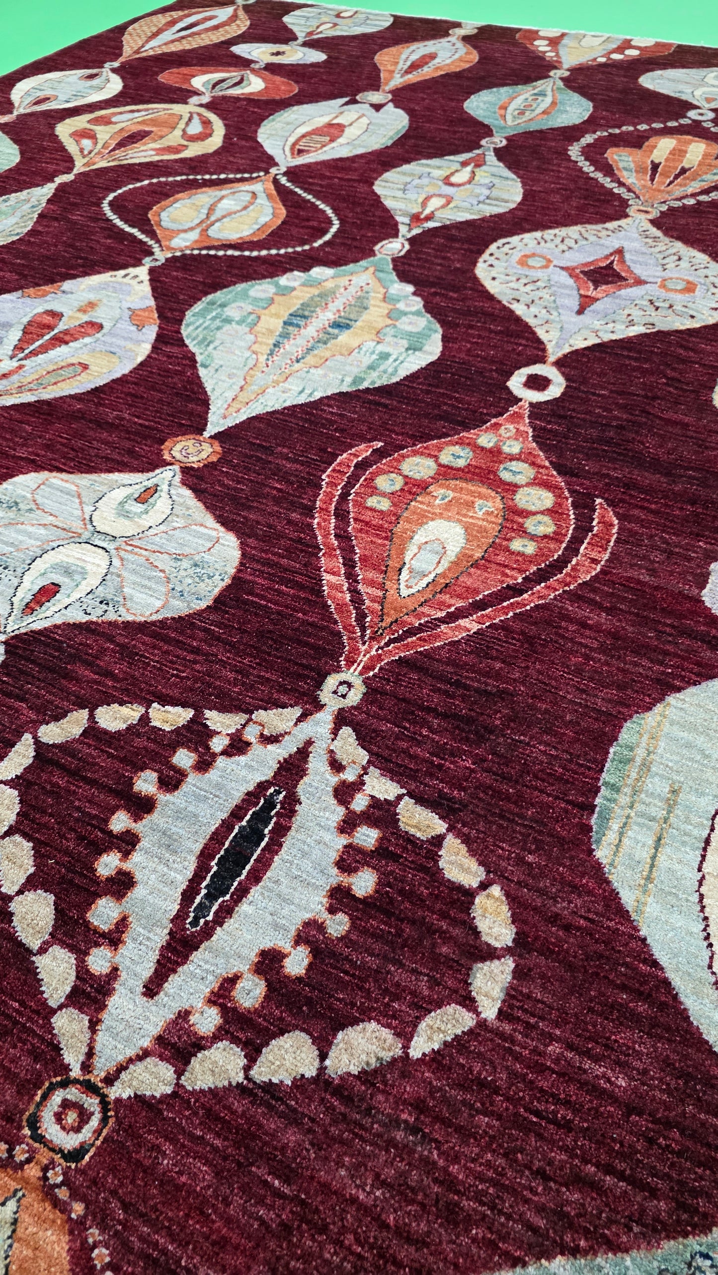 Afghan Turkaman Designer Rug 287x247cm | Rug# 24931