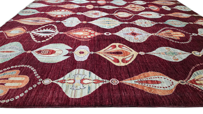 Afghan Turkaman Designer Rug 287x247cm | Rug# 24931