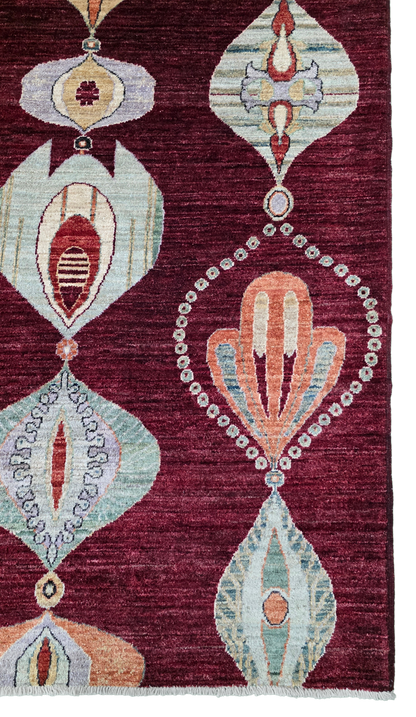 Afghan Turkaman Designer Rug 287x247cm | Rug# 24931