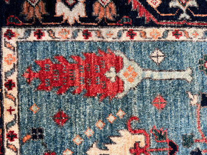 Turkmen weave Afghan, 17th c Safavid Garden design 149×103 cm | Rug# 24948