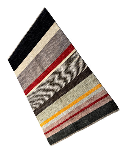 Afghan Turkaman weave, modern design 185x125cm | Rug# 25047